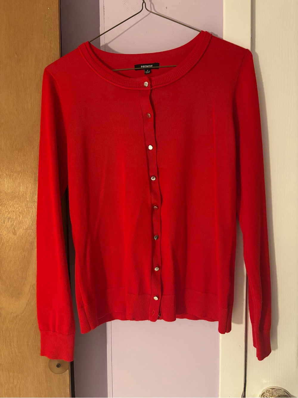 Premise Bright Red Button-Front Women's Cardigan bundle cardigan 5cardigans